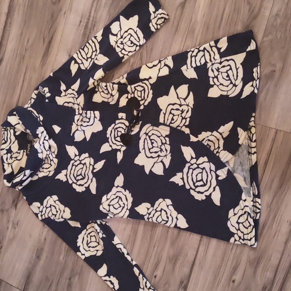 PAPA Vancouver Floral Tunic Top Size Small